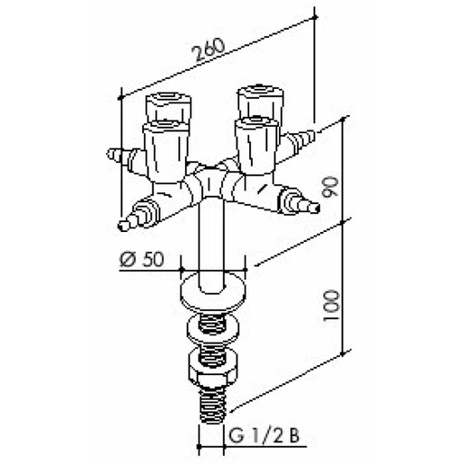 [6 -125225-SA-clinical] TOF 2000/60 - Four laboratory gas tap