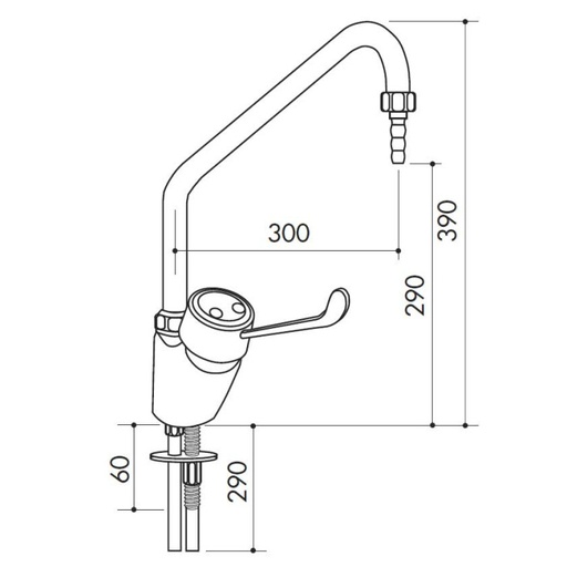 [65 -125225-SA-clinical] TOF 1000/211 - Laboratory lever mixer - high